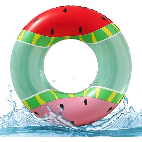 Bouée gonflable Mordely, de forme ronde, pour les fêtes d'été à la piscine et à la plage.