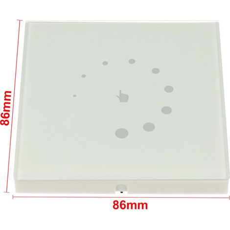 Led Dimmer PWM Touch 12V 24V 8A Da Incasso A Muro 86X86mm (1/3)