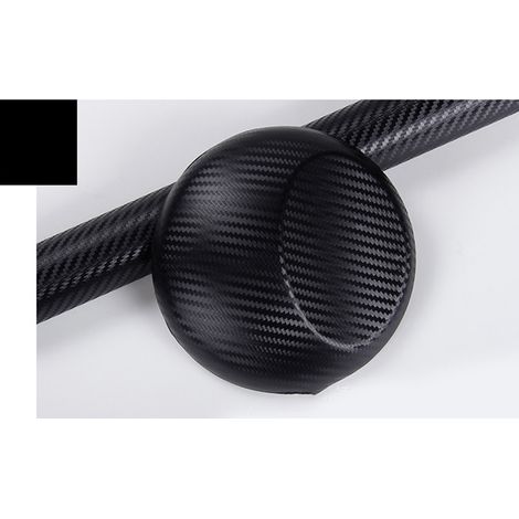 Film adhésif décoratif imitation fibre de carbone 3D épais pour carrosserie de voiture, rouleau de protection, noir, 1,52 m x 30 cm (1/5)