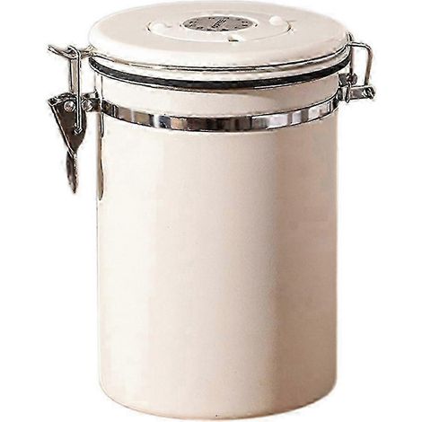 Boîte de conservation hermétique en acier inoxydable pour grains de café (1,8 L) avec indicateur de date intégré (1/5)