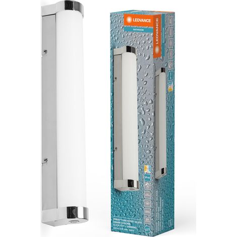 Tube miroir/applique murale avec LED, verre dépoli/chrome, 9W, (1/5)