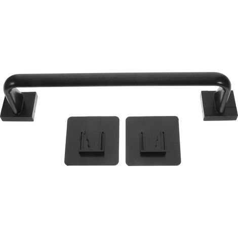 Porte-serviettes adhésif pour salle de bain et toilettes, barre porte (1/5)