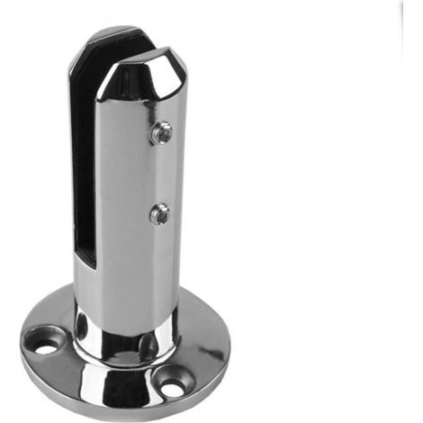 Escalier de piscine en acier inoxydable – Pince de clôture en verre ronde – Résistance et durabilité – 10 10 16 cm – 900 g (1/5)
