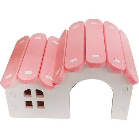 Buntes Hamsterhaus – Stabiles Versteck für Hamster, Mäuse und andere kleine Haustiere – Rosa (1/5)
