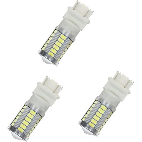 3 Pièces 3157 feu arrière de voiture feux de recul led ampoules led feu de recul de voiture lampe de recul de voiture Haute puissance lumière invertie clignotant t20 blanche