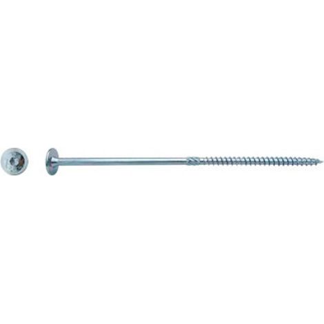 Vis pour construction bois tête ronde large Torx® Zingué - 6 x 140 mm - BIVI (1/2)