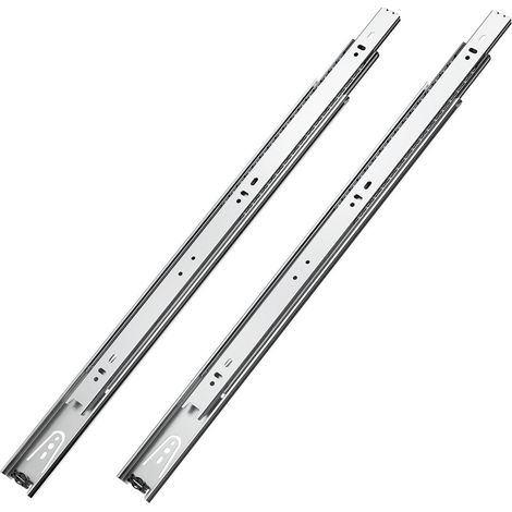 Glissières de tiroir 20 pouces,10 paires à extension complète,capacité de charge de 100 lb,rails robustes pour tiroirs de cuisine (1/5)