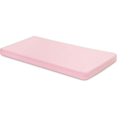 Sábana bajera ajustable Jersey Deluxe rosa 160x80 (1/4)