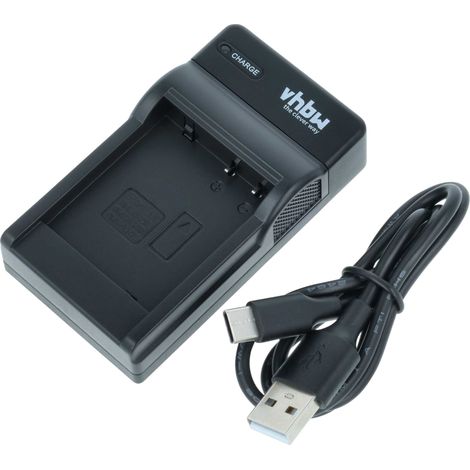 vhbw USB-C Ladegerät kompatibel mit Panasonic Lumix DMC-TZ96, DMC-TZ96D Kamera - Ladeschale + USB-C Kabel Ladeanzeige (1/5)