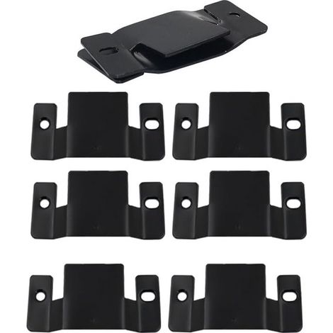 Staffa di montaggio a incasso - Connettore per mobili - 10 pezzi - 96 x 43 mm (1/4)
