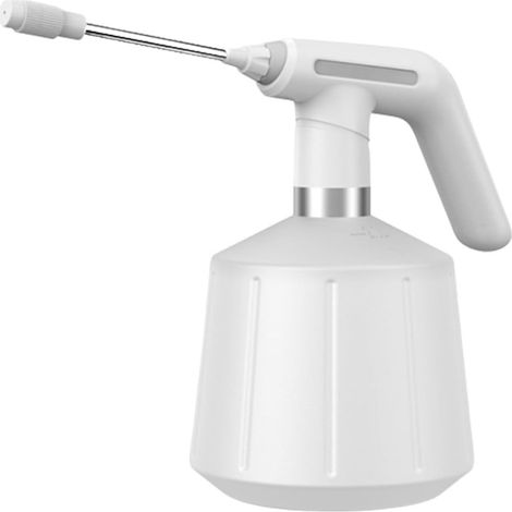 Arrosoir de jardin blanc pur avec buse réglable et tête de pulvérisation désinfectante (2,0 litres) (1/3)