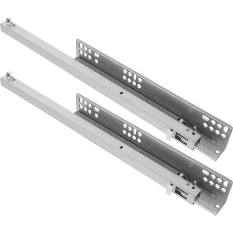 Glissières de tiroir d'armoire, rails en acier inoxydable, à deux 40,6 (1/5)