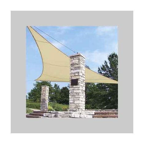 VELA OMBREGGIANTE TRIANGOLARE Col. Beige - mt 3x3x3. Prezzo per Pezzo.