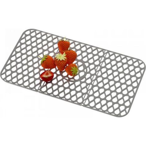 Protecteur d'évier de cuisine en silicone 66 x 35 cm, protecteur de plan de travail en silicone (1/5)
