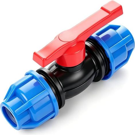 Connecteur de Vanne d'Arrêt, Vanne d'Eau à Compression 20mm 25mm 32mm pour Irrigation - Longueur 140-160mm (1/5)
