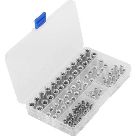 100 écrous à sertir M4 M5 M6 M8 en aluminium à tête plate - Outils de quincaillerie (1/5)