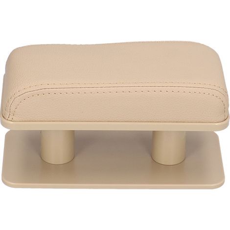 Verstellbare Auto-Armlehne, linke Ellbogenstütze, Anti-Ermüdungs-Anti-Rutsch-Kissen, Auto-Innenausstattungszubehör, Innenausstattungsmodifikation, beige Farbe. (1/5)