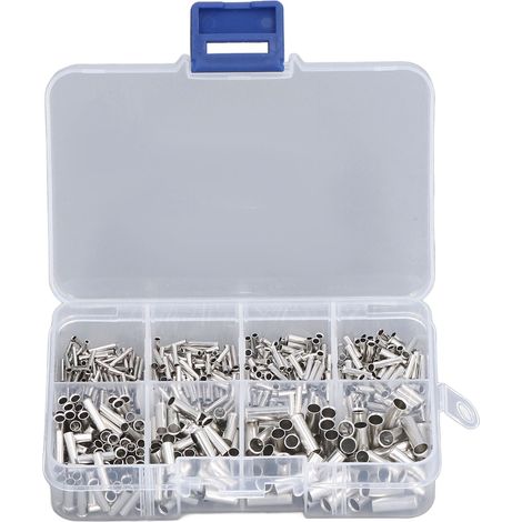 Kit embouts de câbles en cuivre étamé non isolés, type tube, pour connectique électronique de puissance (1/5)