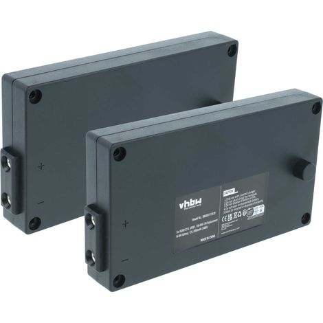 vhbw 2x Batterie remplacement pour Gross Funk 738010957, GF001, 100-000-134 pour opérateur télécommande industrielle (2000mAh, 12V, NiMH)