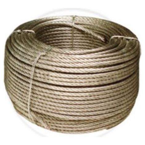CA ble en acier galvanisA  de 100 mtl avec 72 fils CA ble mA tallique de 5 mm