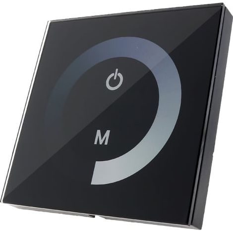 IluminaShop - Dimmer Regulador Empotrable Tactil Unicolor para Tiras LED 12/24V (1/3)