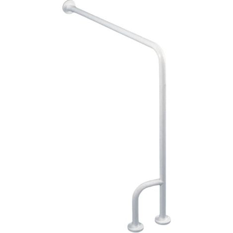 Corrimano verticale cm. 80x80 con rinforzo sinistro in acciaio