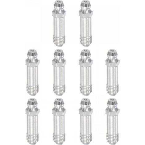 Graisseur droit en acier, filetage M8 x 1 mm, accessoires de graissage hydraulique, lot de 10 (1/5)