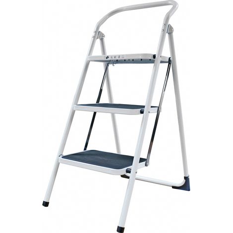 Taburete Escalera R.Te-17.3 Peldaños - Escalera Taburete blanca (1/2)