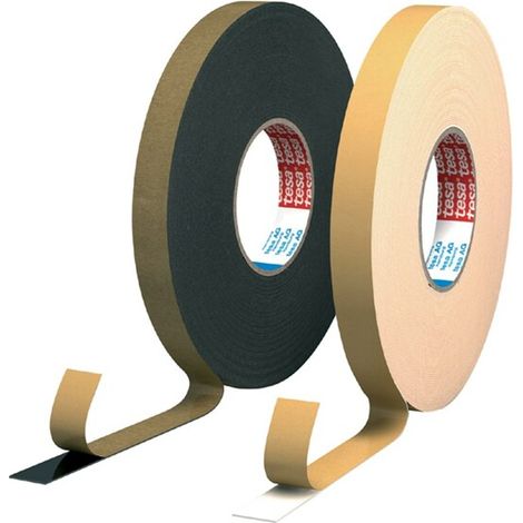 Ruban adhésif double face en mousse blanche Tesa, 12 mm x 25 m
