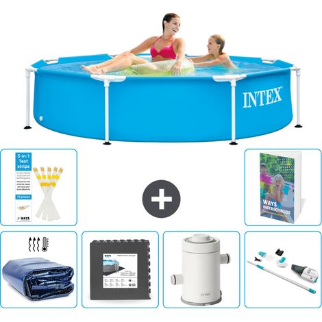 Intex Piscine Tubulaire Ronde - 244x51 cm - 7-pièces S141 (1/5)