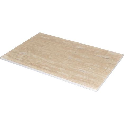 Carrelage mural Travertin Beige Royal 1er choix Brossé - 61x40,6x1,2 cm (1/4)