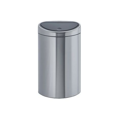 BRABANTIA Poubelle 40 L Matt Steel - Touch Bin 114823 (1/5)