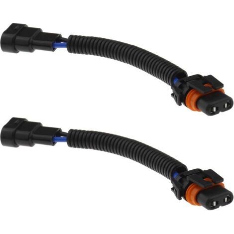BUNTHAUS PA 2 Stück H8 H11 auf HB4 Lampenanschlüsse, kompatibel mit E90 E91 Nebelscheinwerfer-Umrüstadapter, Kabelbaumsteckdosen, Plug-and-Play, 12 V-24 V, 18 cm (1/4)