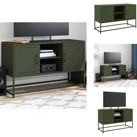 Highboard Weiß 36x39x107 cm Stahl - Highboard - Highboards - Sideboard - Schrank (1/5)