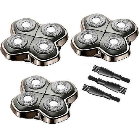 Lot de 3 têtes de rechange pour rasoirs Skull Shaver (modèles Pitbull Gold PRO, Silver PRO, PRO, Butterfly Kiss PRO) (1/5)