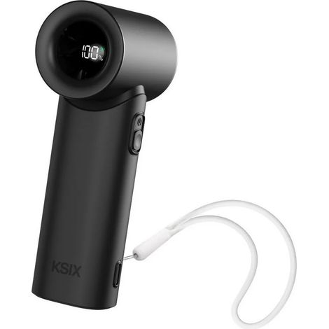 KSIX AIRGO TURBO NEGRO / VENTILADOR PORTÁTIL DE 5 VELOCIDADES (1/3)