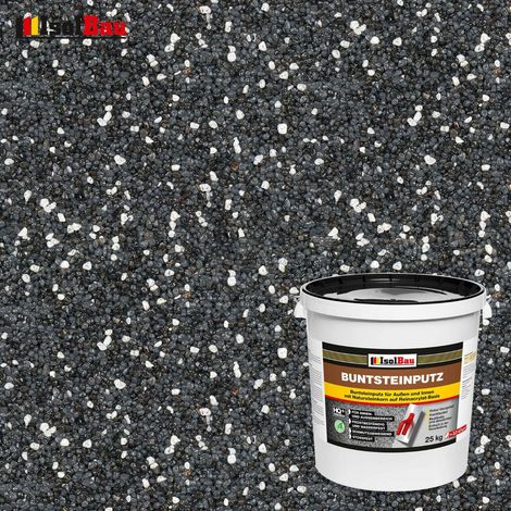 Buntsteinputz Mosaikputz BP35 (anthrazit, schwarz, weiss) 25kg Profi Qualität (1/2)