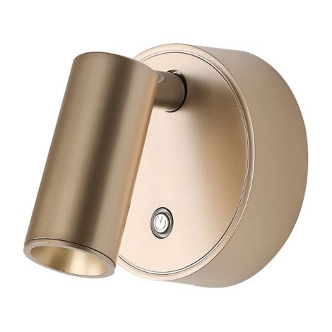 Mini applique a LED da parete, ricaricabile, dimmerabile (oro)