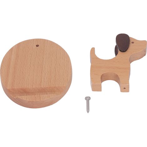Lot 2x support téléphone bois chien multifonction mignon mince pour bureau maison école (1/5)