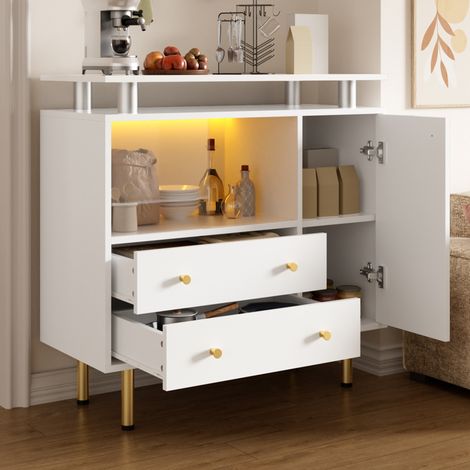 MEUBLIV mueble zapatero 104x37x50 cm blanco, diseño francés, 1 paquete (1/5)
