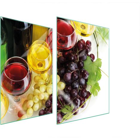 PLACA PROTECTORA DE VIDRIO PARA COCINA 2x35x52 VINO (1/5)