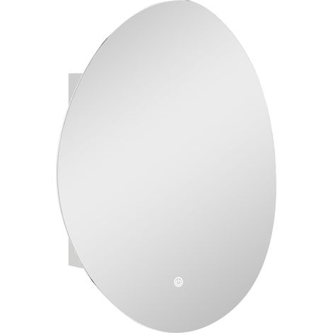 Armadietto da Bagno con Specchio a LED 50x14x70 cm Anti-Appannamento Illuminazione Dimmerabile 3 Colori Bianco (1/5)