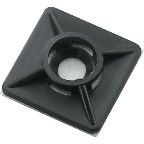 Embase de fixation Plage de Ø du faisceau: 3.60 mm (max) TRU COMPONENTS WCA19RBK 541314 noir 1 pc(s)