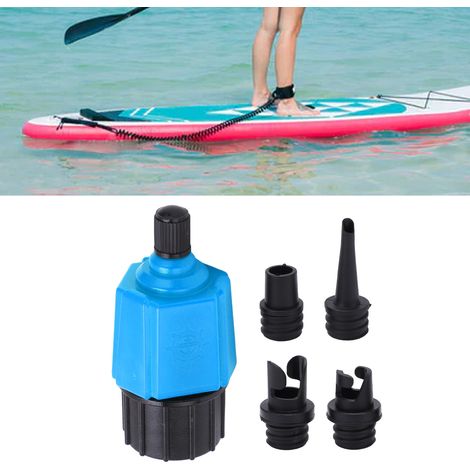 Adaptateur de Valve à Air pour Pompe à Air, Convertisseur pour Kayak, Bateau Gonflable, Radeau et Paddleboard (Connecteur 1) Bleu