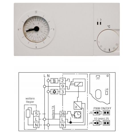 Vaillant Uhren-Raumtemperaturregler 2640350