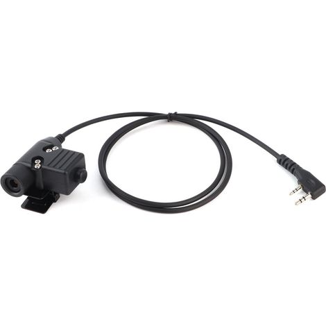 Câble adaptateur audio PTT TK U94, connecteur pour casque de talkie-walkie Baofeng UV-5R TK-3107 (1/5)