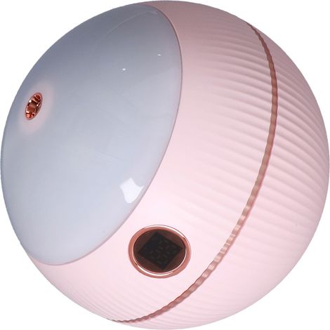Humidificateur sphérique 550 ml, mini humidificateur portable à projection d'étoiles pour la maison et la chambre, chargement USB, rose (1/5)