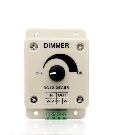 PWM - Dimmer switch for LED lamps, ribbons, strips, 12V-24V, 8A, electrical switches, for home, commercial, industrial and professional use