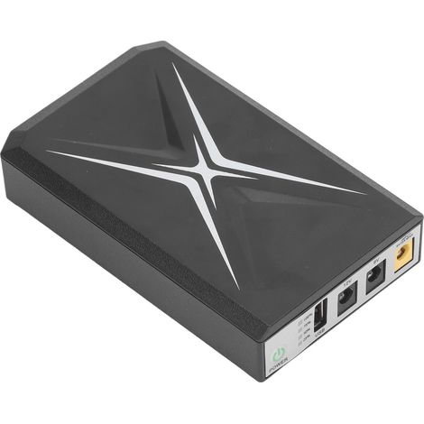 Alimentation sans interruption (UPS) compacte haute capacité 8800 mAh pour caméra et routeur Wi-Fi (entrée 9 V CC).