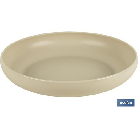 Assiette Beige 20cm Modèle Nara 850ml (Vente à l'Unité)